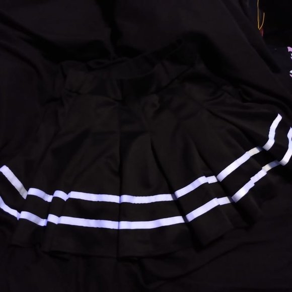 Goth pleated cheerleader skirt - Picture 4 of 13